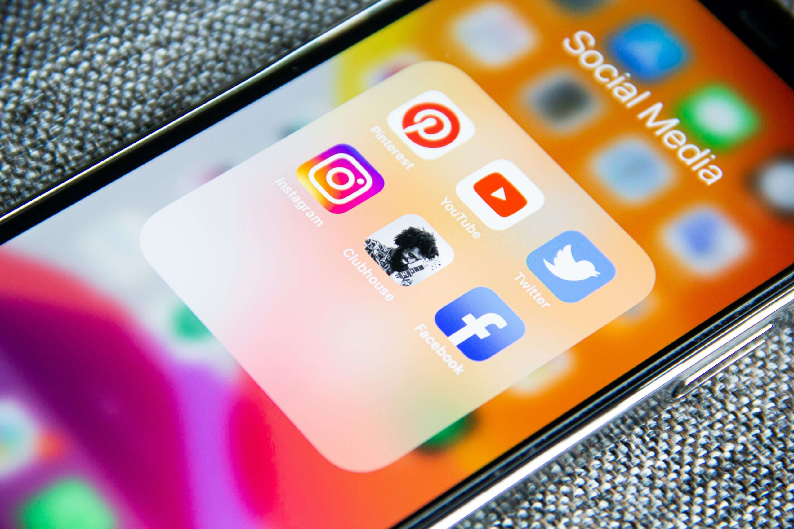 Cellphone with social media profiles